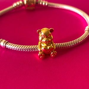 Pandora bracelet with Theodore bear hug me